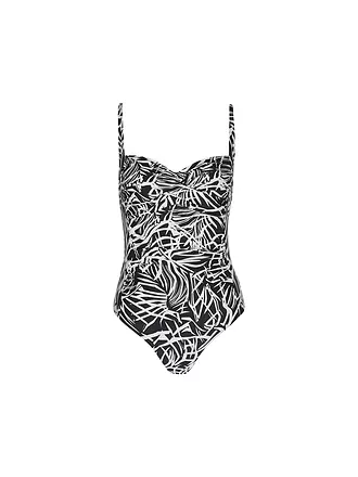 HOT STUFF | Costume da bagno intero da donna con drappeggio | schwarz